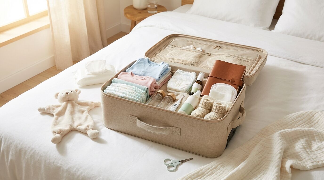 Découvrez notre guide complet des indispensables pour préparer la valise de maternité idéale, avec tout ce dont maman et bébé ont besoin pour un séjour serein à la maternité.